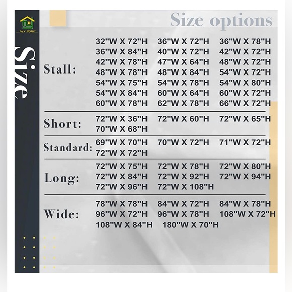 N&Y Home Bath N Y Home Extra Long Stall Shower Curtain Poshmark